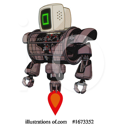 Royalty-Free (RF) Robot Clipart Illustration by Leo Blanchette - Stock Sample #1673352