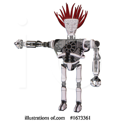 Royalty-Free (RF) Robot Clipart Illustration by Leo Blanchette - Stock Sample #1673361