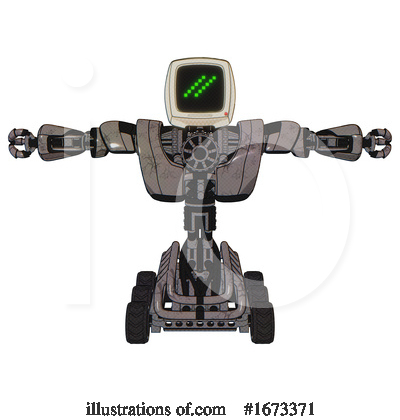 Royalty-Free (RF) Robot Clipart Illustration by Leo Blanchette - Stock Sample #1673371