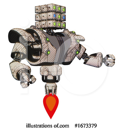Royalty-Free (RF) Robot Clipart Illustration by Leo Blanchette - Stock Sample #1673379