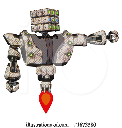 Royalty-Free (RF) Robot Clipart Illustration by Leo Blanchette - Stock Sample #1673380