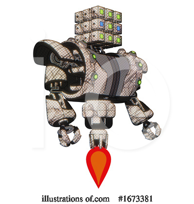 Royalty-Free (RF) Robot Clipart Illustration by Leo Blanchette - Stock Sample #1673381