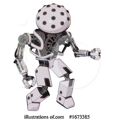 Royalty-Free (RF) Robot Clipart Illustration by Leo Blanchette - Stock Sample #1673385