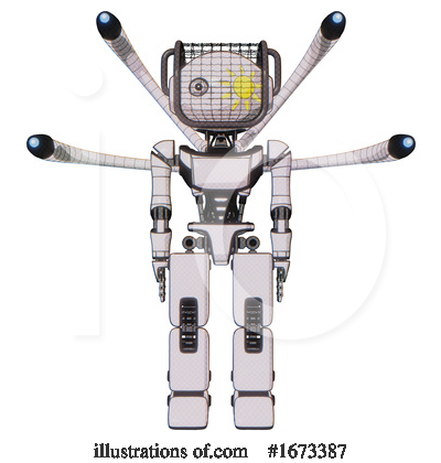 Royalty-Free (RF) Robot Clipart Illustration by Leo Blanchette - Stock Sample #1673387