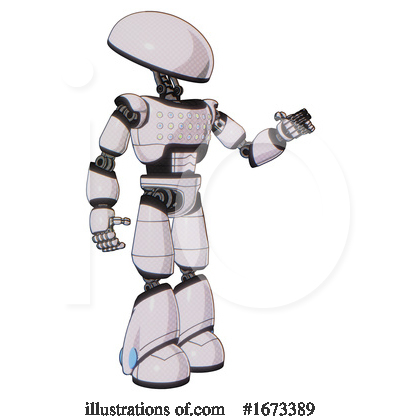 Royalty-Free (RF) Robot Clipart Illustration by Leo Blanchette - Stock Sample #1673389