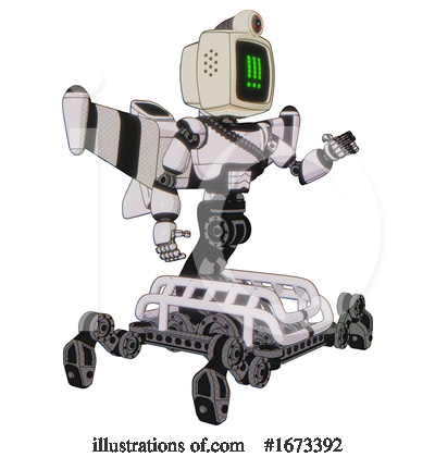 Royalty-Free (RF) Robot Clipart Illustration by Leo Blanchette - Stock Sample #1673392