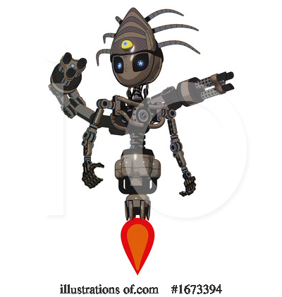 Royalty-Free (RF) Robot Clipart Illustration by Leo Blanchette - Stock Sample #1673394