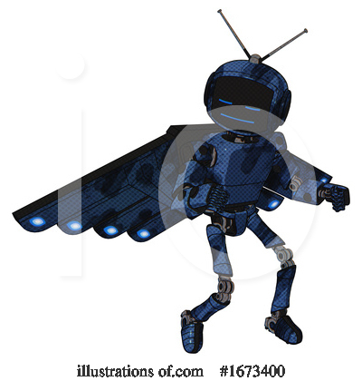 Royalty-Free (RF) Robot Clipart Illustration by Leo Blanchette - Stock Sample #1673400