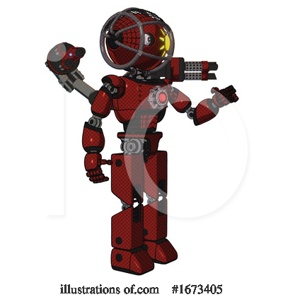Royalty-Free (RF) Robot Clipart Illustration by Leo Blanchette - Stock Sample #1673405