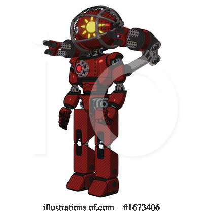 Royalty-Free (RF) Robot Clipart Illustration by Leo Blanchette - Stock Sample #1673406