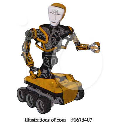 Royalty-Free (RF) Robot Clipart Illustration by Leo Blanchette - Stock Sample #1673407