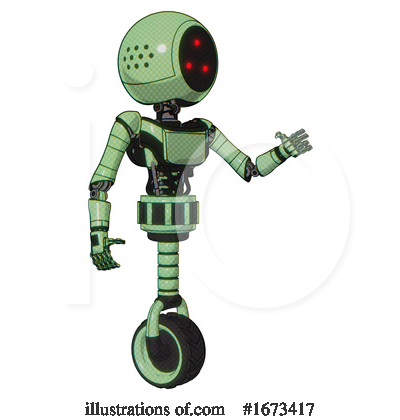 Royalty-Free (RF) Robot Clipart Illustration by Leo Blanchette - Stock Sample #1673417