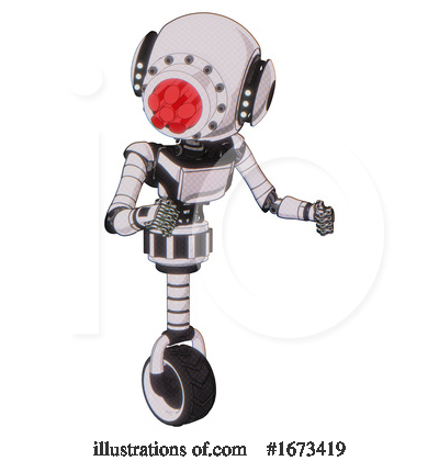Royalty-Free (RF) Robot Clipart Illustration by Leo Blanchette - Stock Sample #1673419