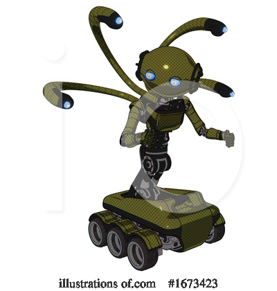 Royalty-Free (RF) Robot Clipart Illustration by Leo Blanchette - Stock Sample #1673423