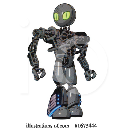 Royalty-Free (RF) Robot Clipart Illustration by Leo Blanchette - Stock Sample #1673444