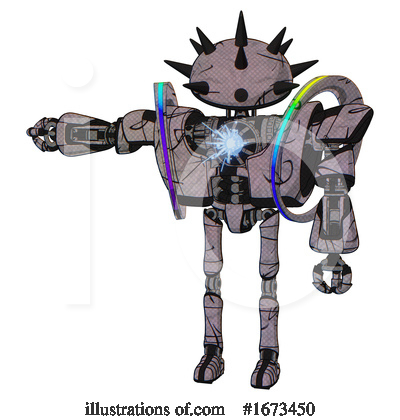 Royalty-Free (RF) Robot Clipart Illustration by Leo Blanchette - Stock Sample #1673450