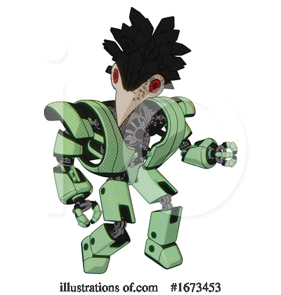 Royalty-Free (RF) Robot Clipart Illustration by Leo Blanchette - Stock Sample #1673453