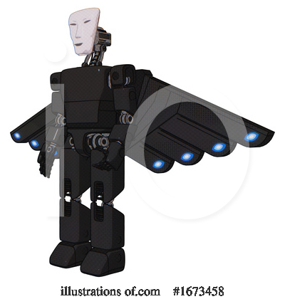 Royalty-Free (RF) Robot Clipart Illustration by Leo Blanchette - Stock Sample #1673458