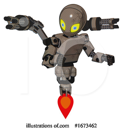 Royalty-Free (RF) Robot Clipart Illustration by Leo Blanchette - Stock Sample #1673462