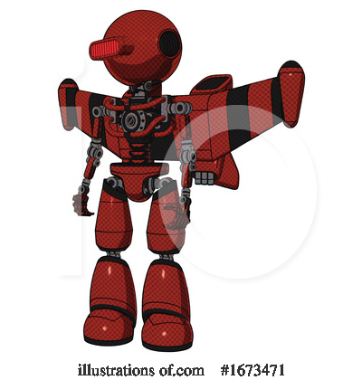 Royalty-Free (RF) Robot Clipart Illustration by Leo Blanchette - Stock Sample #1673471