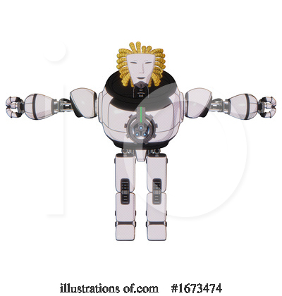 Royalty-Free (RF) Robot Clipart Illustration by Leo Blanchette - Stock Sample #1673474