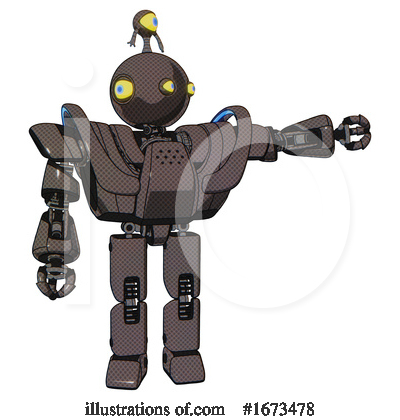 Royalty-Free (RF) Robot Clipart Illustration by Leo Blanchette - Stock Sample #1673478