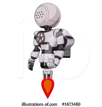 Royalty-Free (RF) Robot Clipart Illustration by Leo Blanchette - Stock Sample #1673480