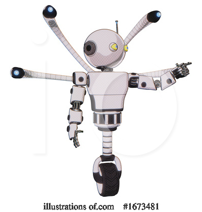 Royalty-Free (RF) Robot Clipart Illustration by Leo Blanchette - Stock Sample #1673481
