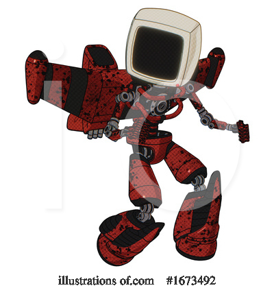 Royalty-Free (RF) Robot Clipart Illustration by Leo Blanchette - Stock Sample #1673492