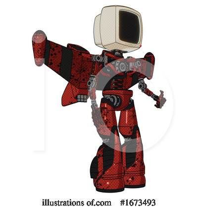 Royalty-Free (RF) Robot Clipart Illustration by Leo Blanchette - Stock Sample #1673493
