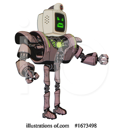 Royalty-Free (RF) Robot Clipart Illustration by Leo Blanchette - Stock Sample #1673498