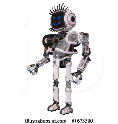 Royalty-Free (RF) Robot Clipart Illustration by Leo Blanchette - Stock Sample #1673500