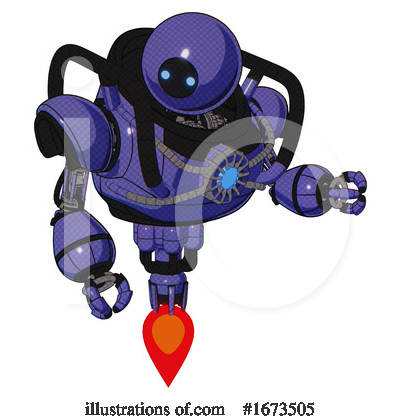 Royalty-Free (RF) Robot Clipart Illustration by Leo Blanchette - Stock Sample #1673505