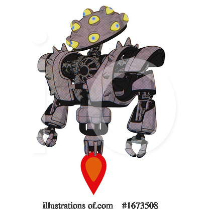 Royalty-Free (RF) Robot Clipart Illustration by Leo Blanchette - Stock Sample #1673508