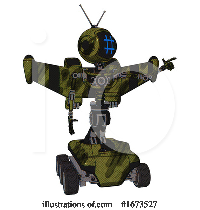 Royalty-Free (RF) Robot Clipart Illustration by Leo Blanchette - Stock Sample #1673527