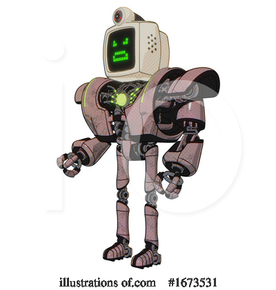 Royalty-Free (RF) Robot Clipart Illustration by Leo Blanchette - Stock Sample #1673531