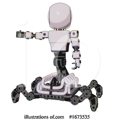 Royalty-Free (RF) Robot Clipart Illustration by Leo Blanchette - Stock Sample #1673535