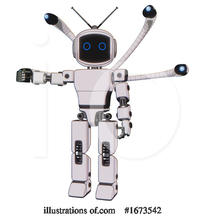 Royalty-Free (RF) Robot Clipart Illustration by Leo Blanchette - Stock Sample #1673542