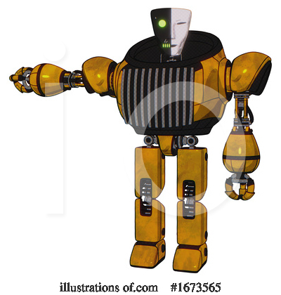 Royalty-Free (RF) Robot Clipart Illustration by Leo Blanchette - Stock Sample #1673565