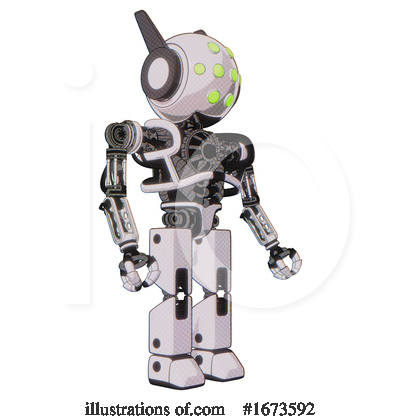 Royalty-Free (RF) Robot Clipart Illustration by Leo Blanchette - Stock Sample #1673592
