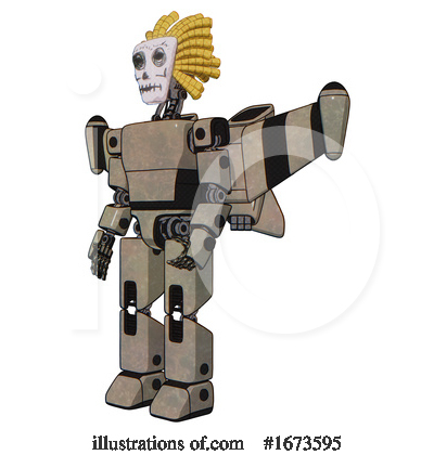 Royalty-Free (RF) Robot Clipart Illustration by Leo Blanchette - Stock Sample #1673595
