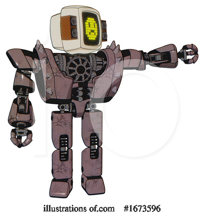 Royalty-Free (RF) Robot Clipart Illustration by Leo Blanchette - Stock Sample #1673596