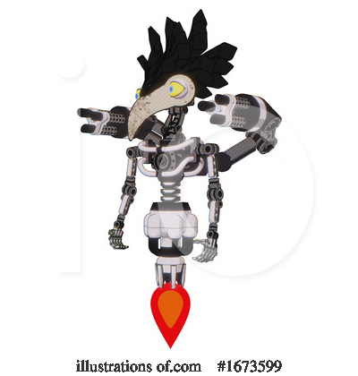 Royalty-Free (RF) Robot Clipart Illustration by Leo Blanchette - Stock Sample #1673599