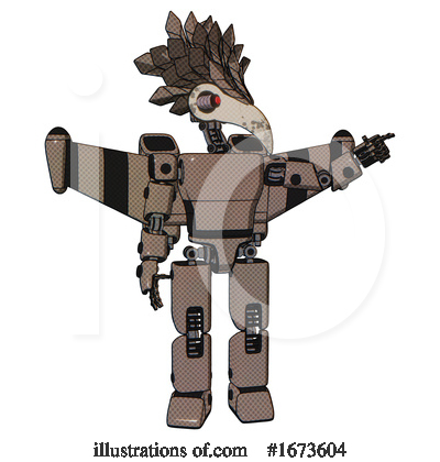 Royalty-Free (RF) Robot Clipart Illustration by Leo Blanchette - Stock Sample #1673604