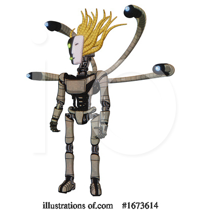 Royalty-Free (RF) Robot Clipart Illustration by Leo Blanchette - Stock Sample #1673614