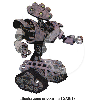 Royalty-Free (RF) Robot Clipart Illustration by Leo Blanchette - Stock Sample #1673618