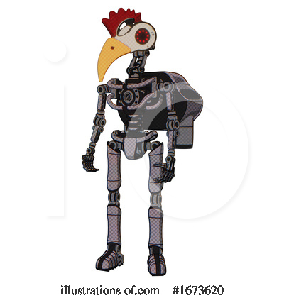 Royalty-Free (RF) Robot Clipart Illustration by Leo Blanchette - Stock Sample #1673620