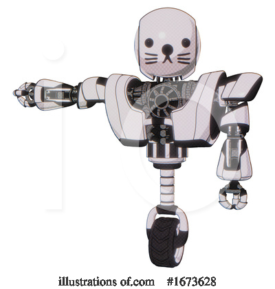 Royalty-Free (RF) Robot Clipart Illustration by Leo Blanchette - Stock Sample #1673628