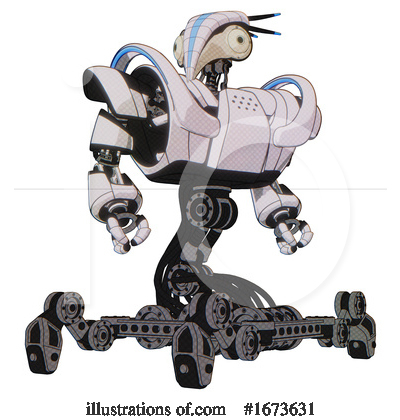 Royalty-Free (RF) Robot Clipart Illustration by Leo Blanchette - Stock Sample #1673631