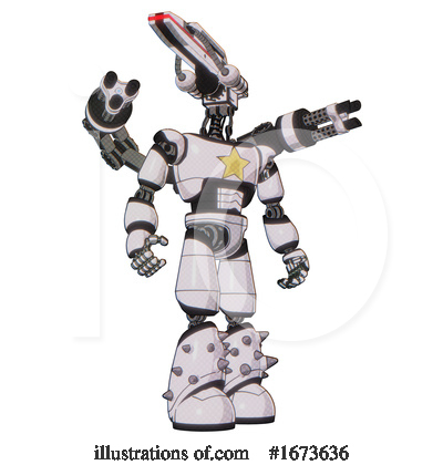 Royalty-Free (RF) Robot Clipart Illustration by Leo Blanchette - Stock Sample #1673636